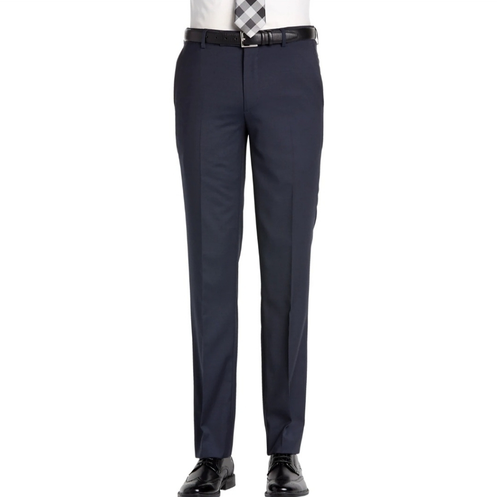 Kenneth Cole Slim Fit Dark Navy Dress Pants